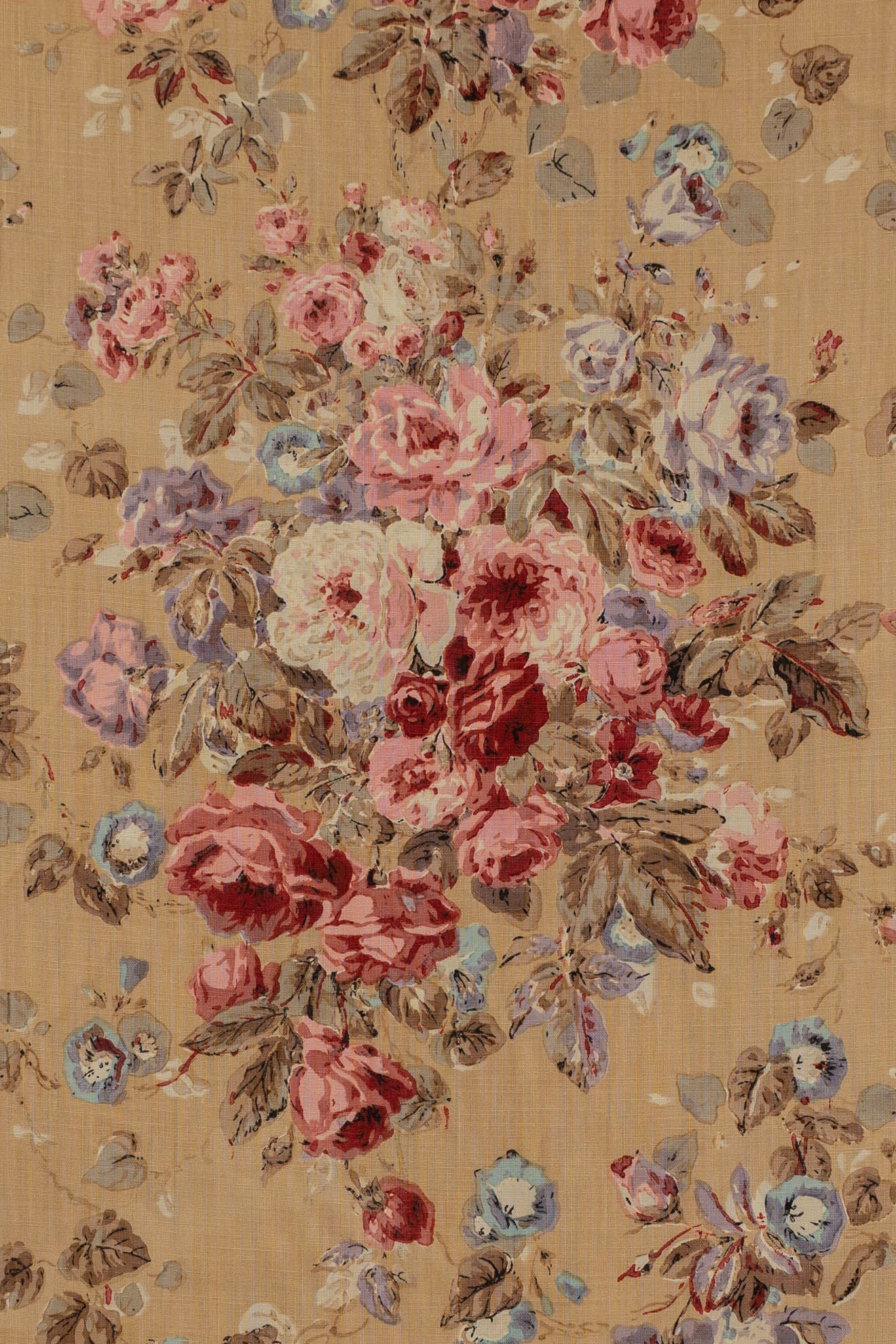 jm-1022 tan_LUCY'S ROSES handblock